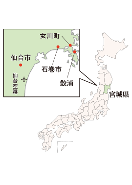 宮城県地図